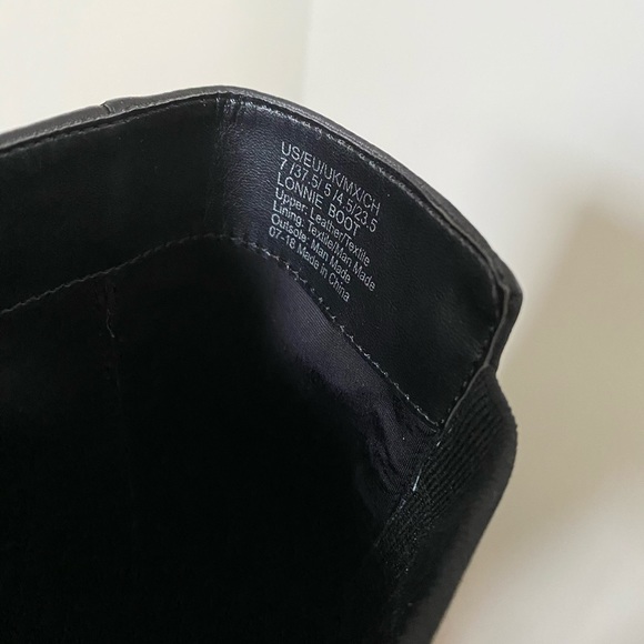 Kenneth Cole Lonnie sock leather knee boots size 7 - Picture 7 of 9